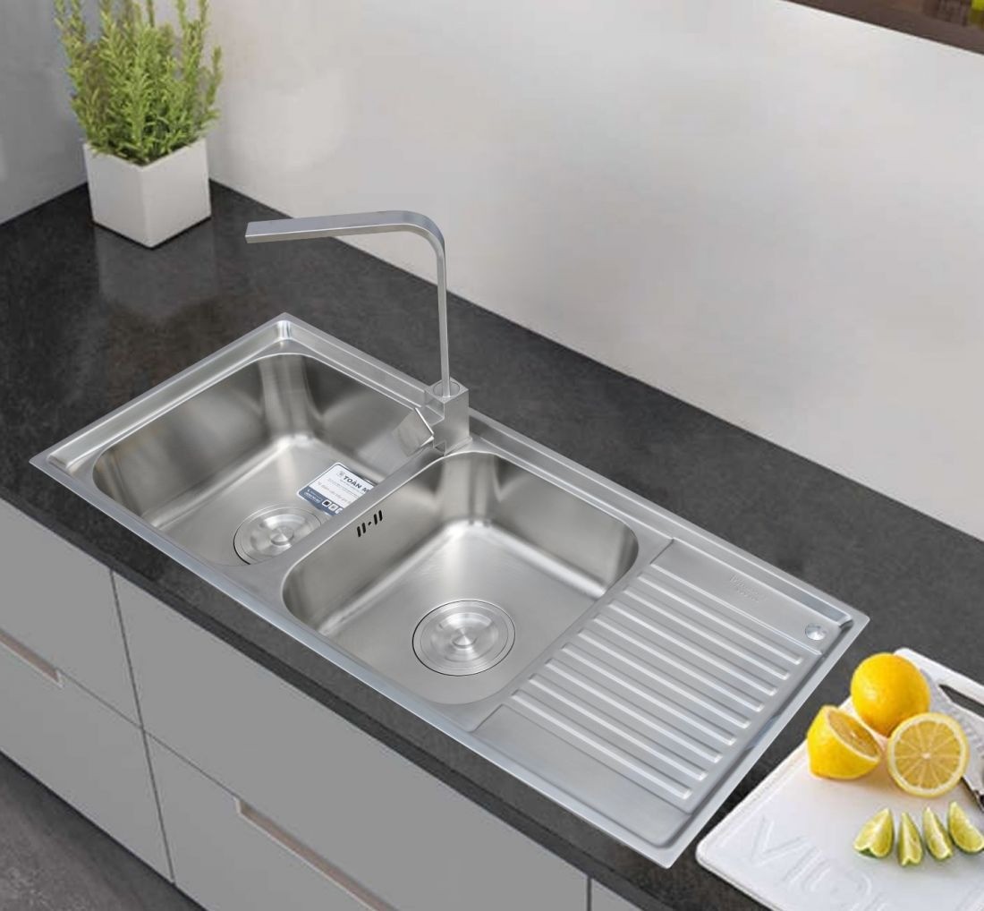Bồn rửa đá thạch anh hay inox - hình 1