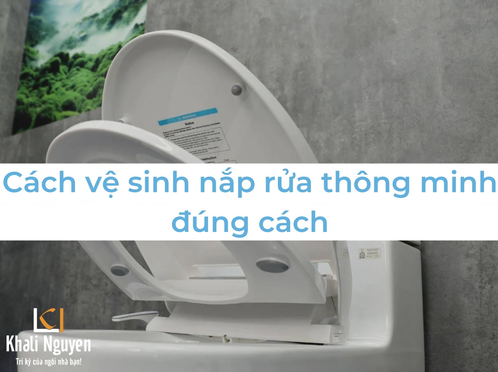 Cách vệ sinh nắp rửa bồn cầu thông minh đúng cách