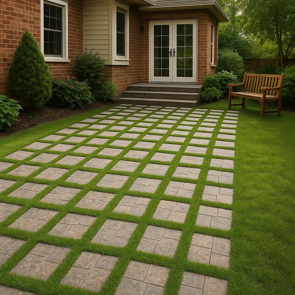 Gạch lát sân vườn 50x50 bền đẹp - hình 7