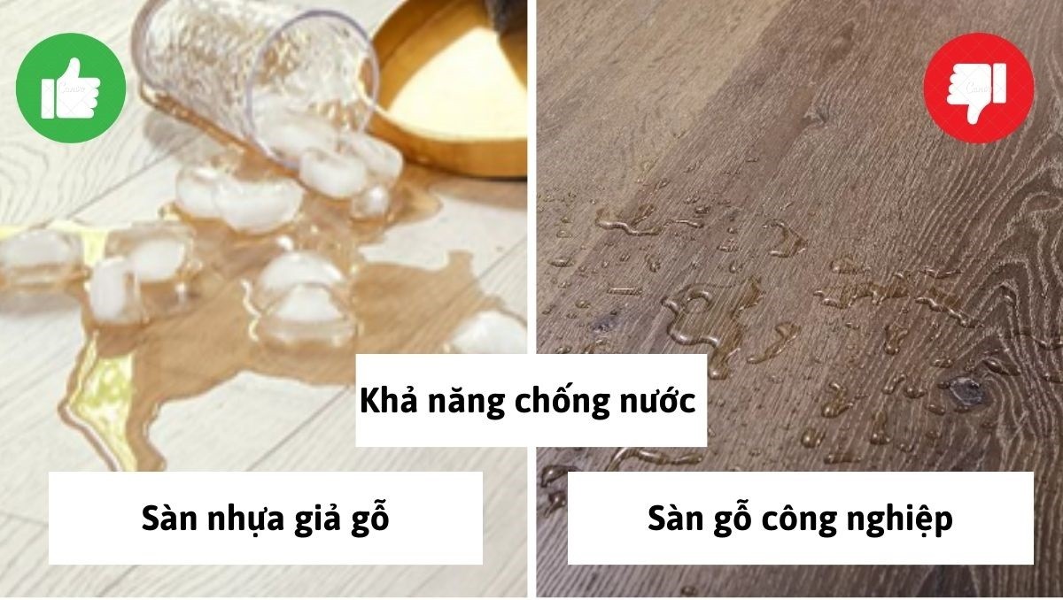 khả năng kháng nước của sàn nhà