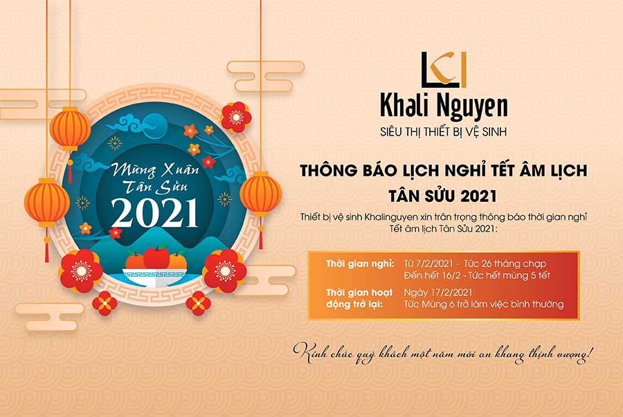 Khali Nguyễn thông báo lịch nghỉ Tết âm lịch Tân Sửu 2021