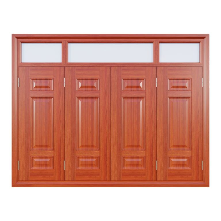 Cửa sổ thép vân gỗ 4 cánh Alux A.CS2-K.4