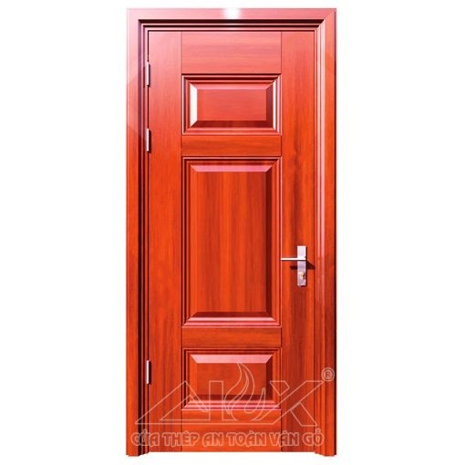 Cửa thép vân gỗ 1 cánh Alux A1.1