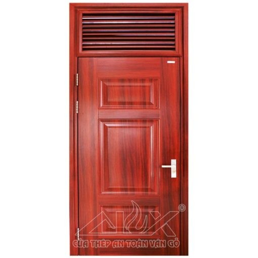 Cửa thép vân gỗ 1 cánh Alux A1.1NC