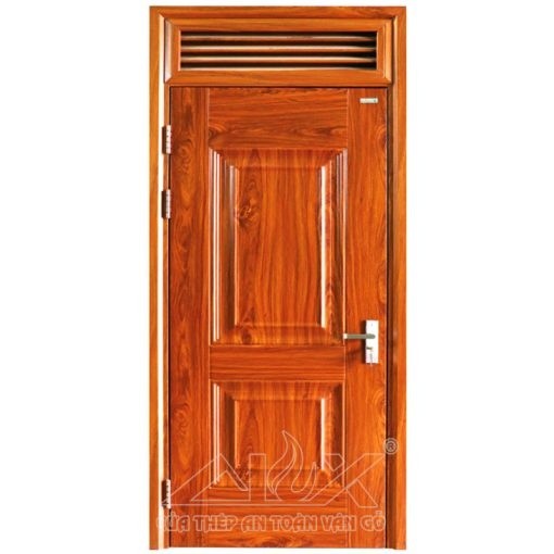 Cửa thép vân gỗ 1 cánh Alux A1.5NC