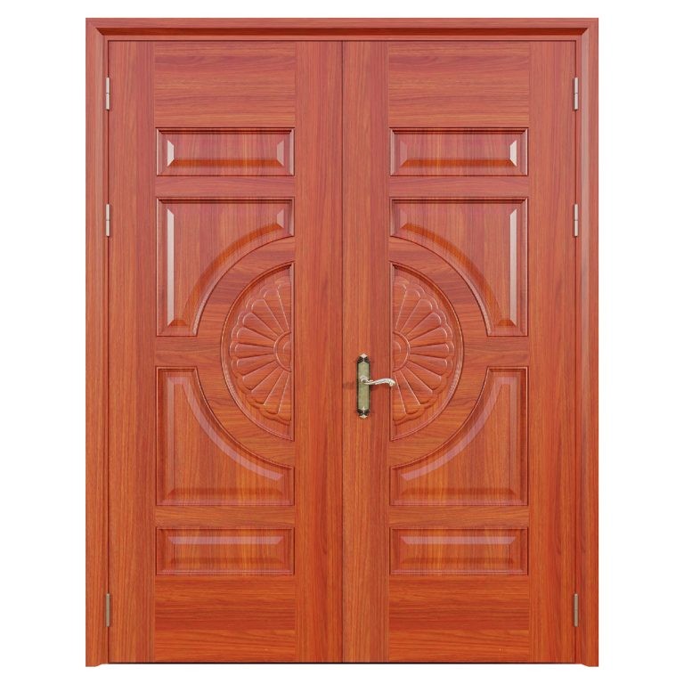 Cửa thép vân gỗ 2 cánh cân Alux A22.02H
