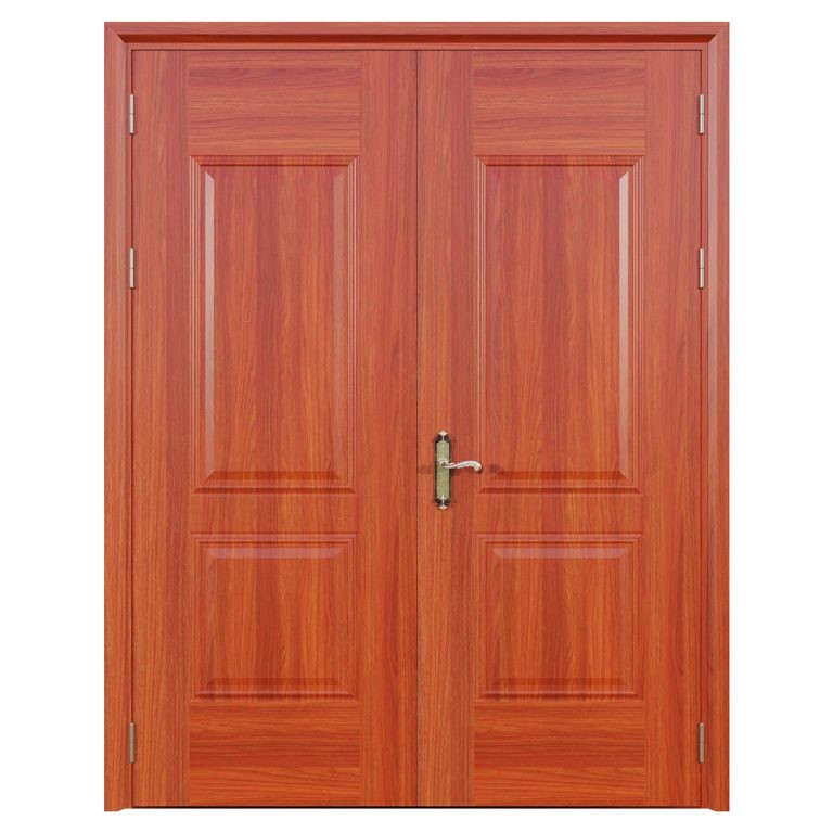 Cửa thép vân gỗ 2 cánh cân Alux A22.05