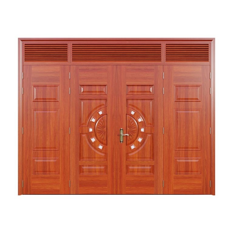 Cửa thép vân gỗ 4 cánh Alux A44-NC.15