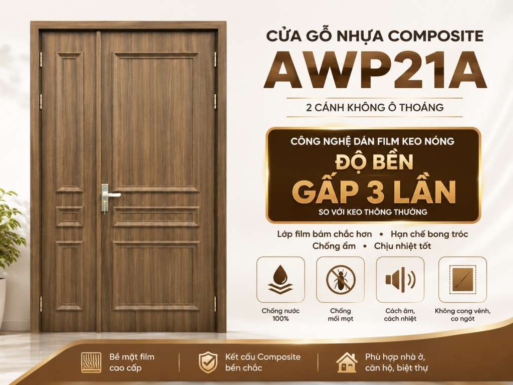 Thông tin cửa gỗ nhựa Composite Alux AWP21.A 