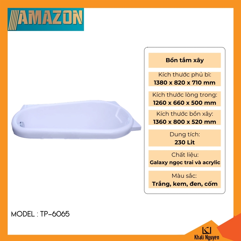 Bồn tắm xây Amazon TP-6065