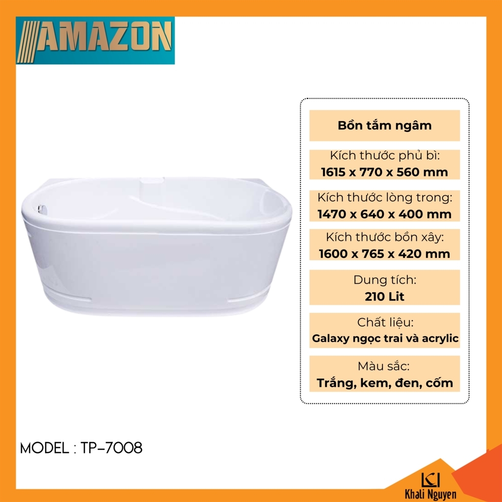 Bồn tắm ngâm Amazon TP-7008