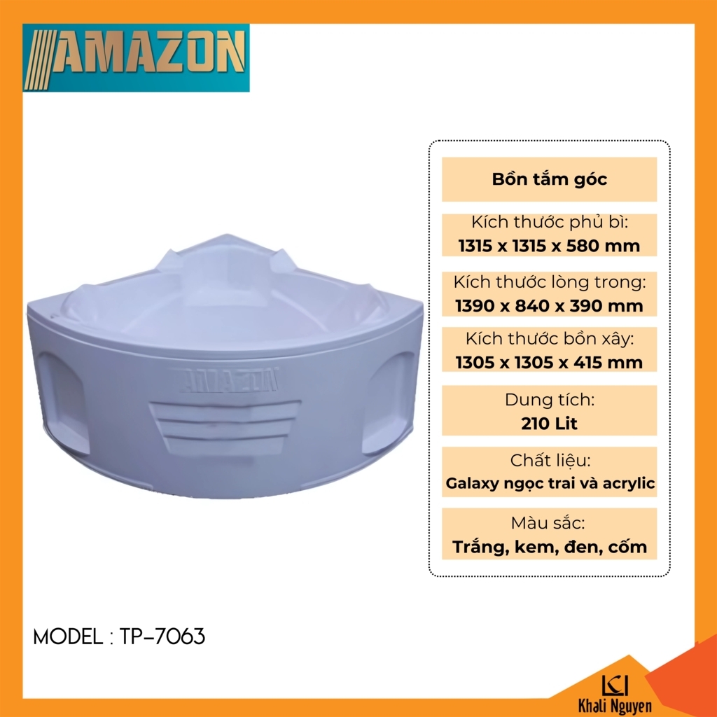 Bồn tắm góc Amazon TP-7063