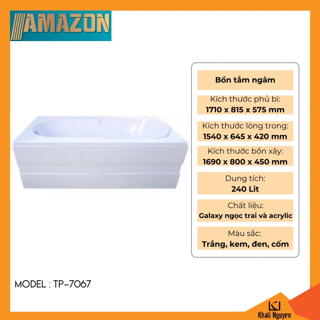 Bồn tắm ngâm Amazon TP-7067