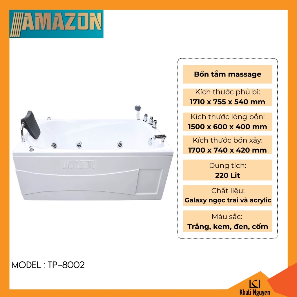 Bồn tắm massage Amazon TP-8002