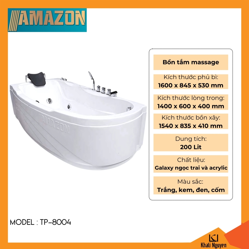 Bồn tắm massage Amazon TP-8004