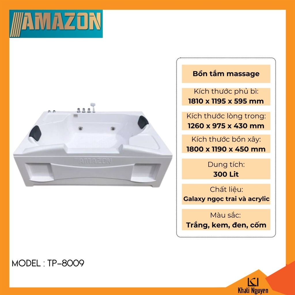 Bồn tắm massage Amazon TP-8009