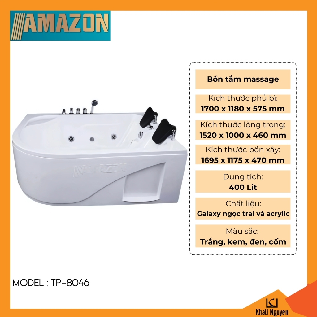 Bồn tắm massage Amazon TP-8046