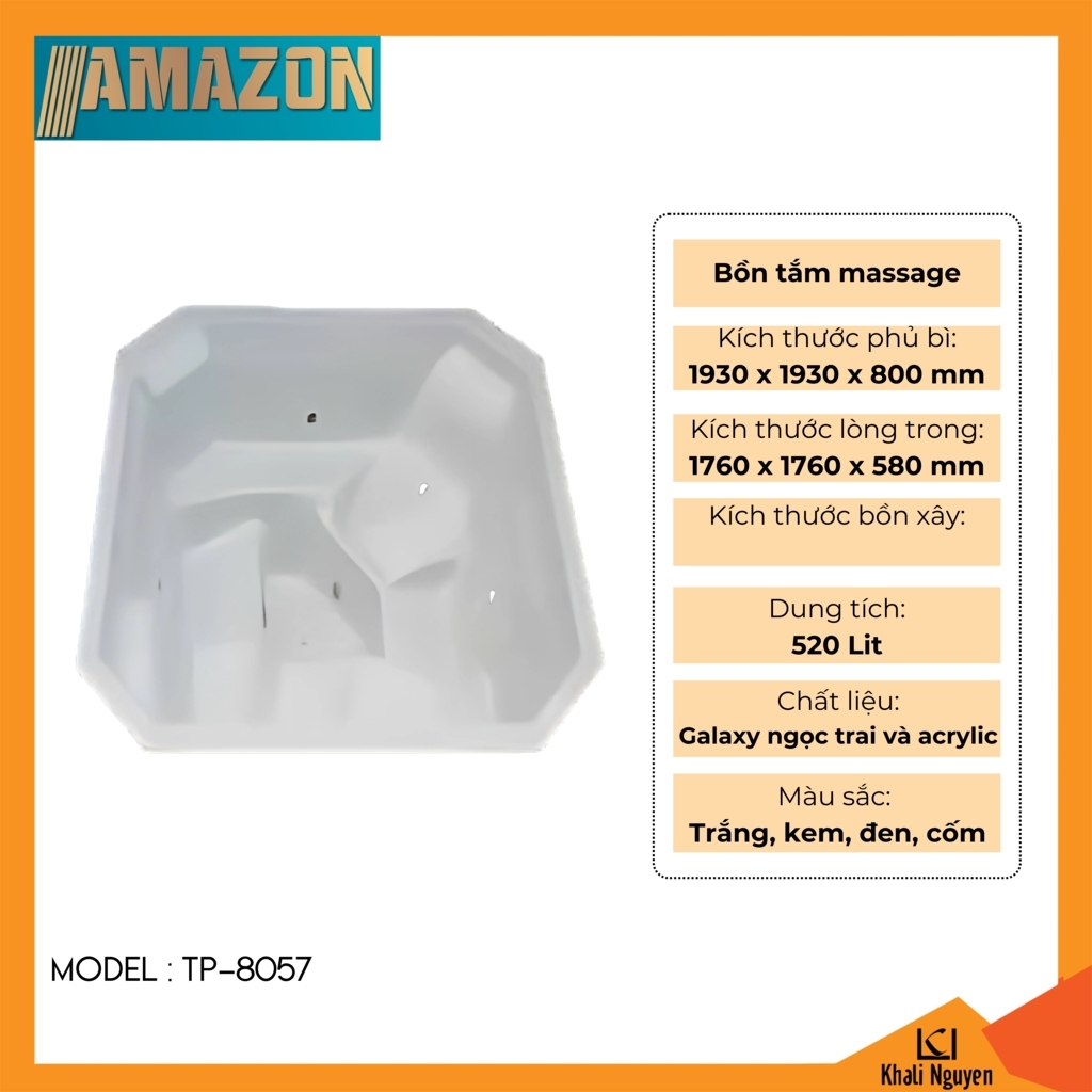 Bồn tắm massage thủy lực Amazon TP-8057