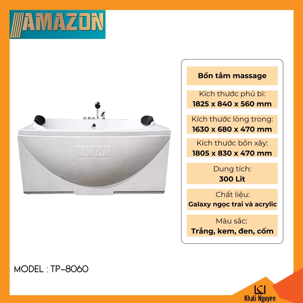 Bồn tắm massage Amazon TP-8060