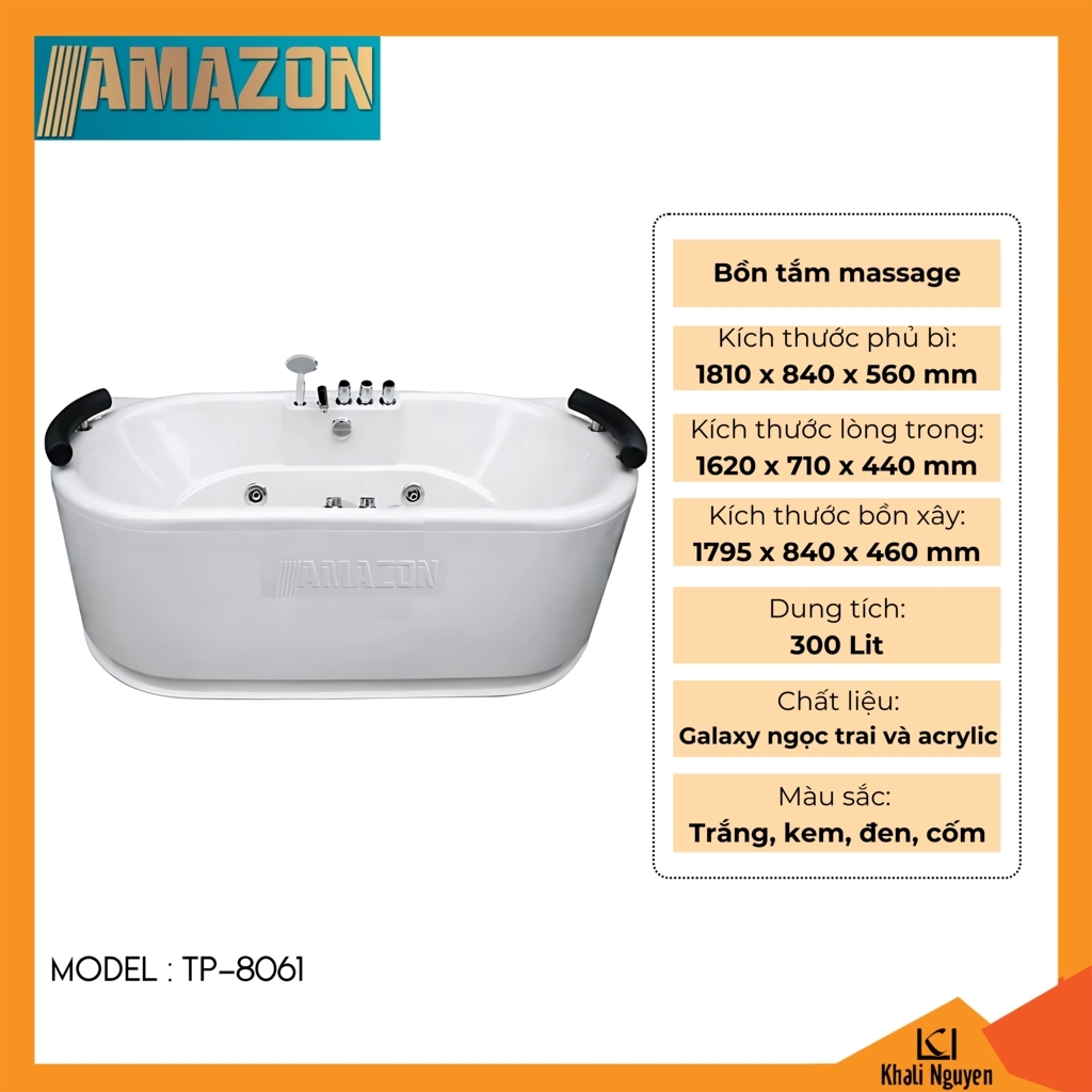 Bồn tắm massage Amazon TP-8061