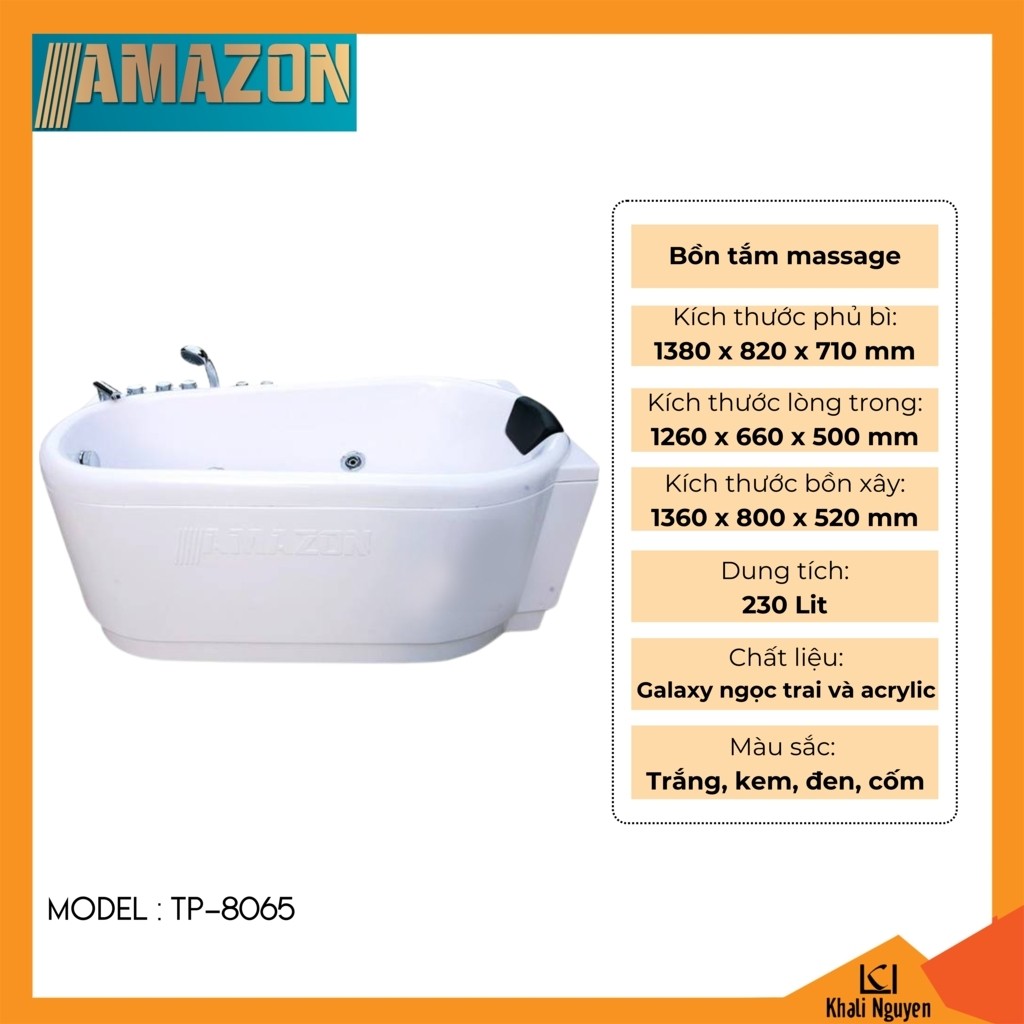 Bồn tắm massage Amazon TP-8065
