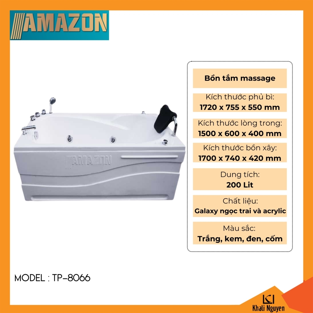 Bồn tắm massage Amazon TP-8066 
