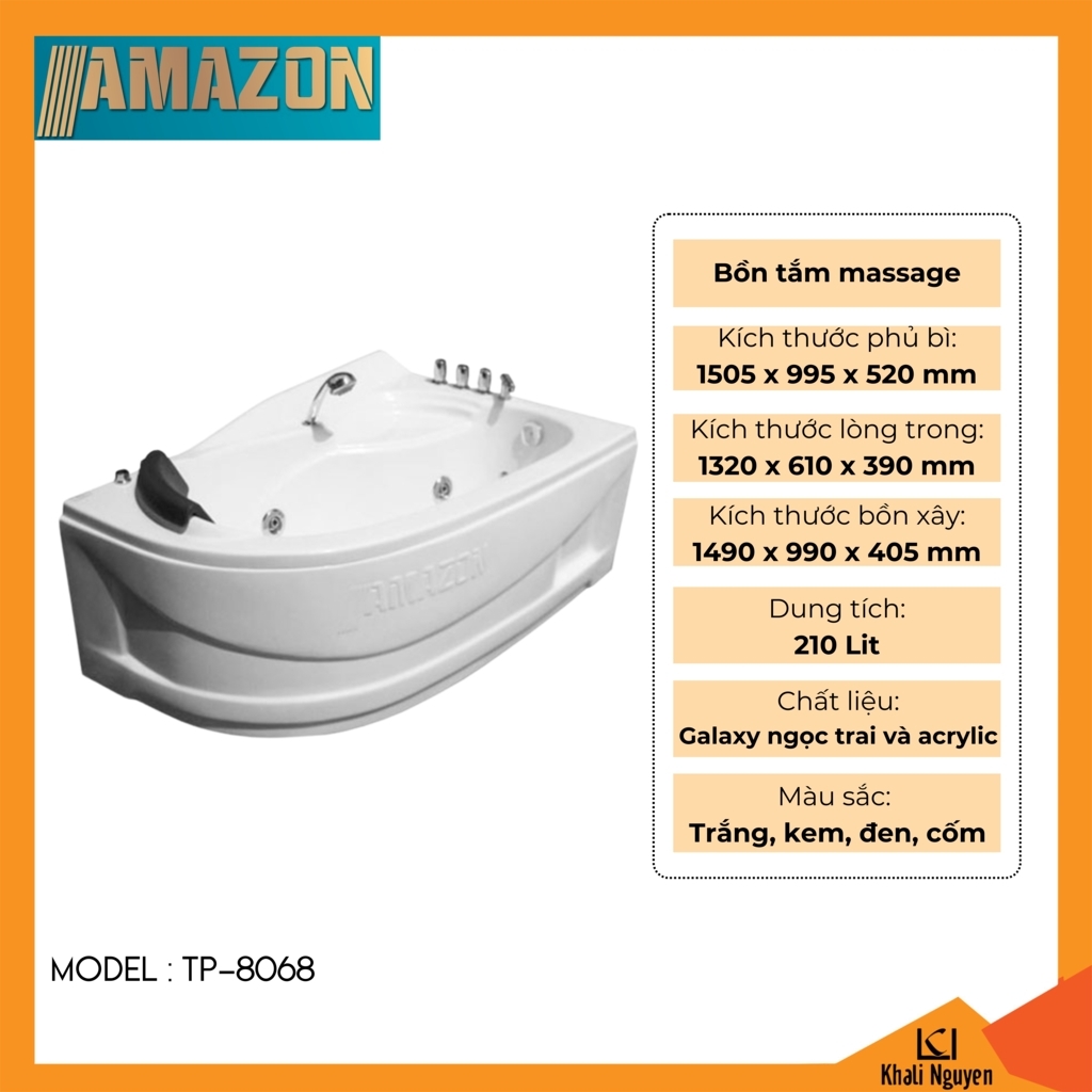 Bồn tắm massage Amazon TP-8068