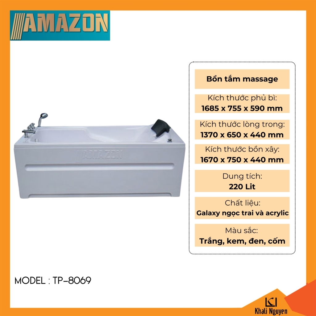 Bồn tắm massage Amazon TP-8069