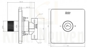 Bản vẽ kỹ thuật American Standard FFAS0925
