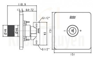Bản Vẽ Kỹ Thuật American Standard FFAS0927
