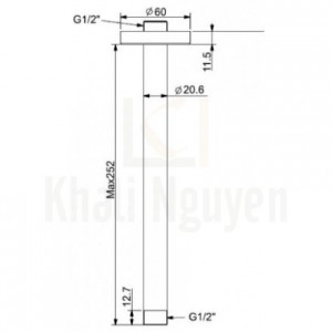 Bản Vẽ Kỹ Thuật Đầu Sen American Standard FFAS9908