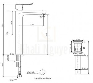 Bản Vẽ Kỹ Thuật American Standard WF-0703
