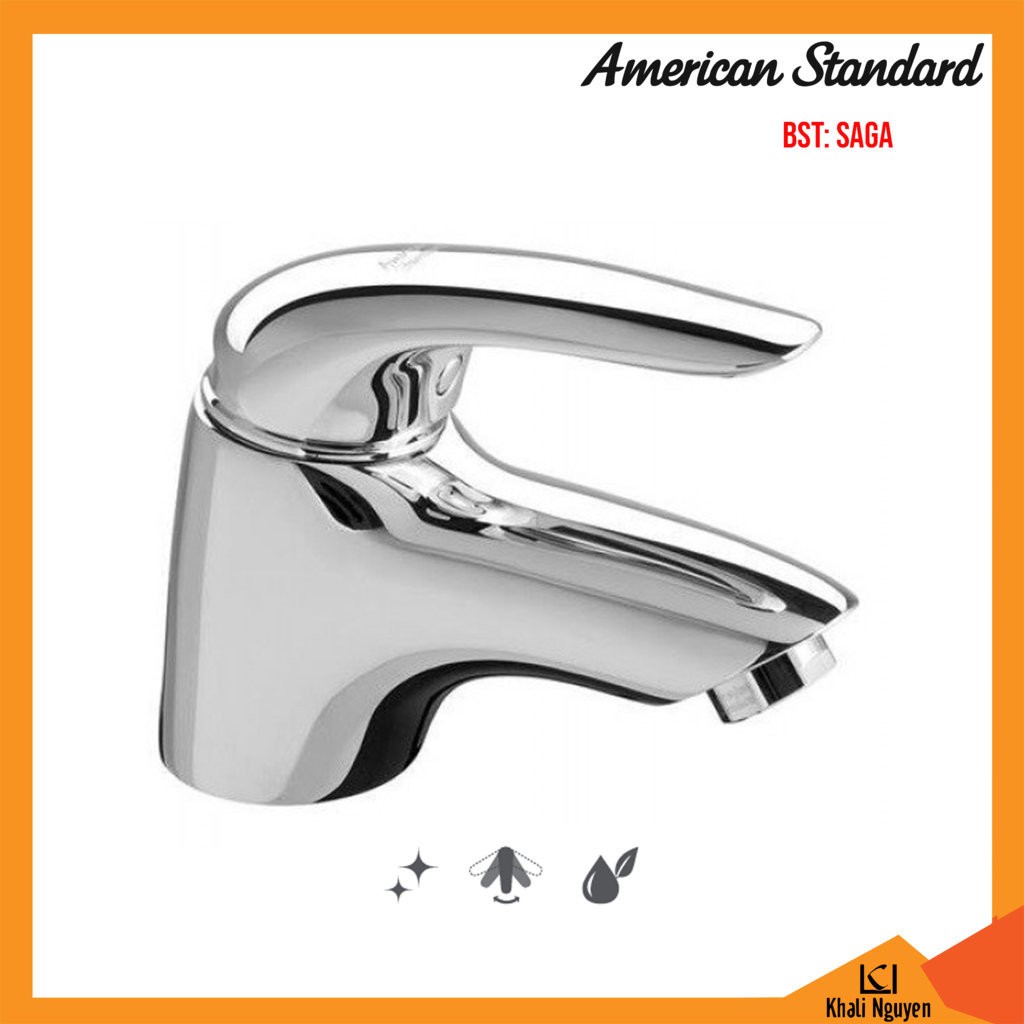 Vòi lavabo American Standard 1 lỗ Saga WF-1501 nóng lạnh