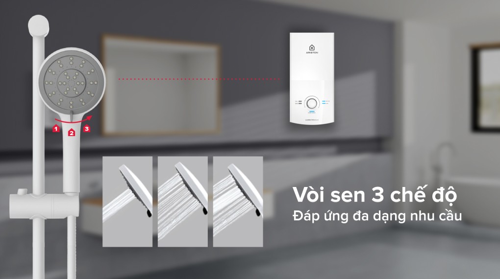 Vòi sen 3 chế độ