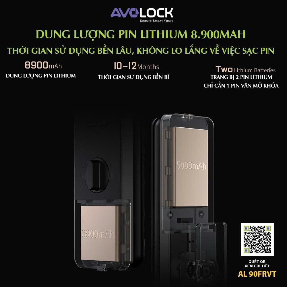 Khóa cửa thông minh Avolock AL-90FRVT - hình 2