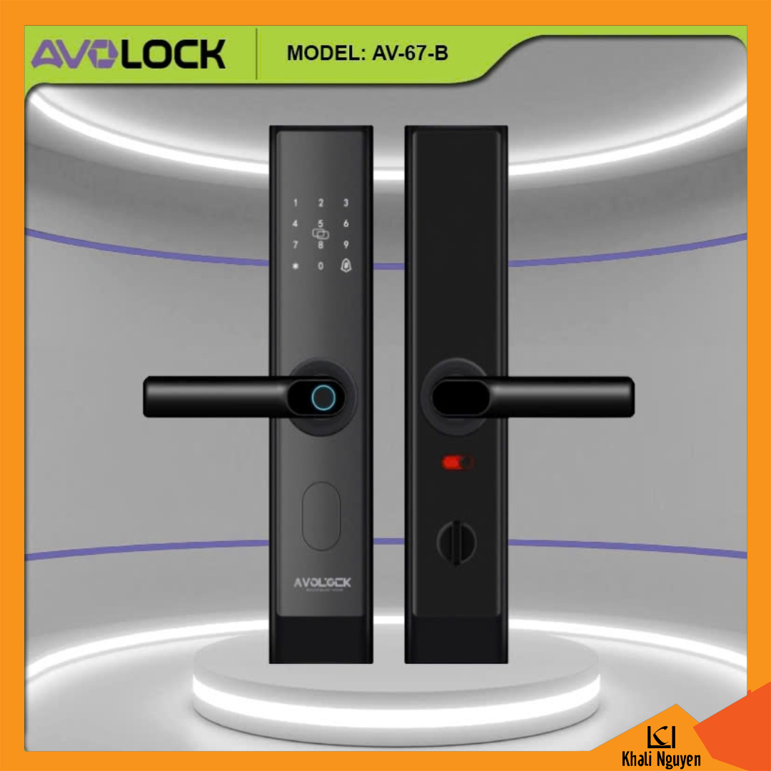 Khóa Cửa Vân Tay AVOLOCK AV-67 | Cửa Gỗ | Khóa Cửa Tay Gạt
