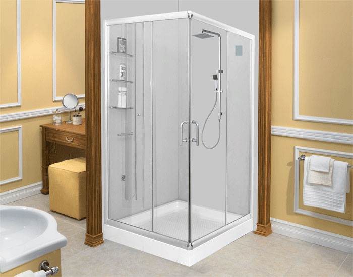 Bồn tắm đứng giúp tiết kiệm diện tích cho phòng tắm