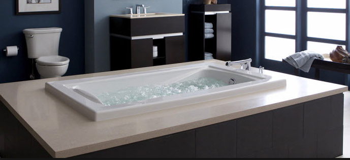 Bồn tắm xây: Đơn giản mà đẹp cho bất kì nhà tắm nào