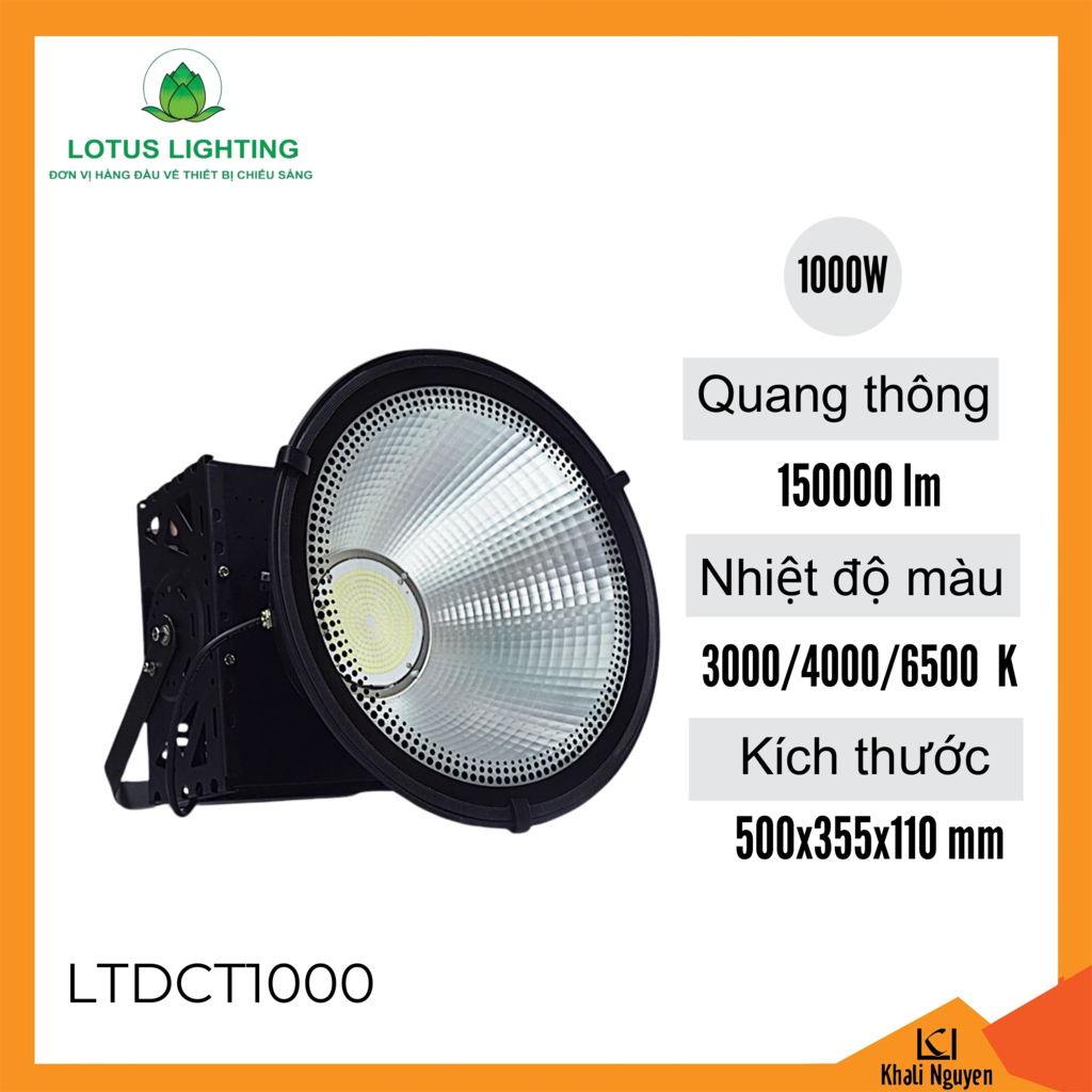 Đèn cẩu tháp 1000W Lotus Lighting LTDCT1000