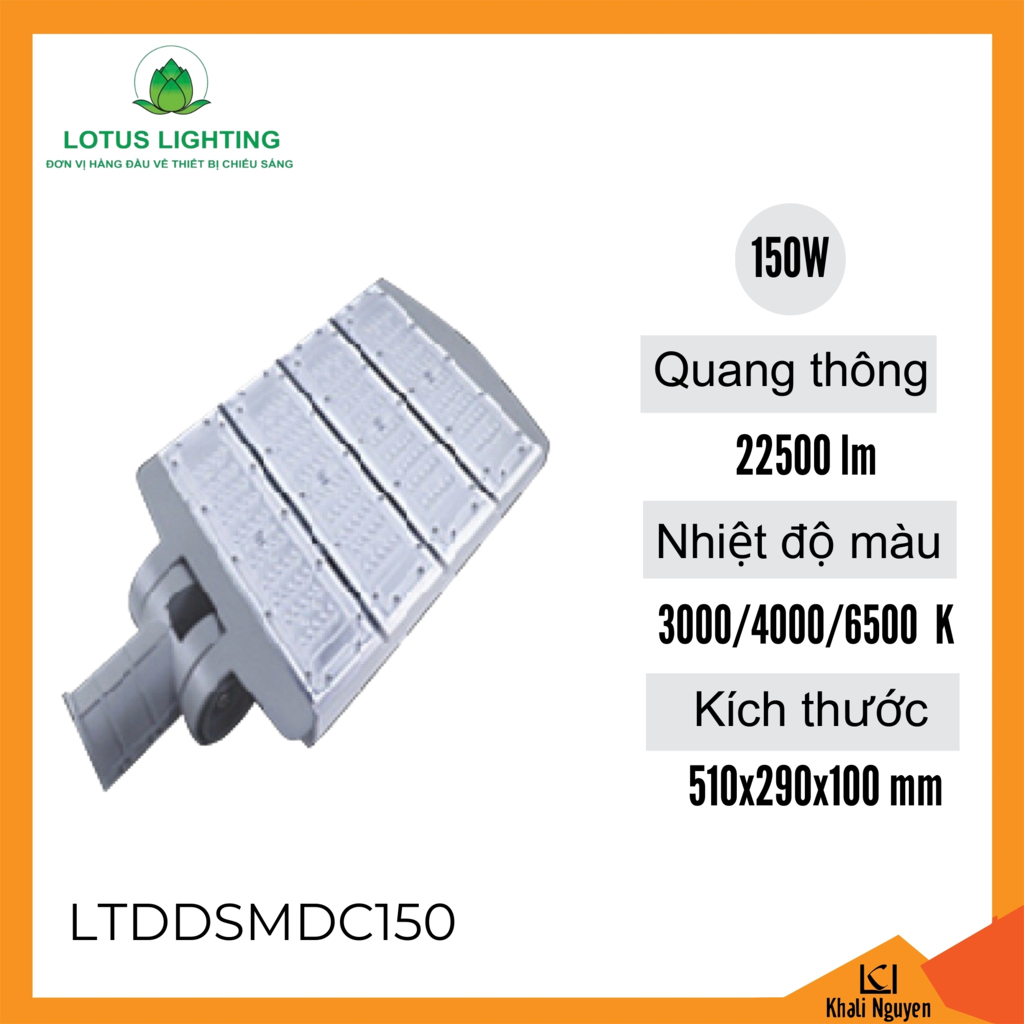 Đèn đường C 150W Lotus Lighting LTDDSMDB150