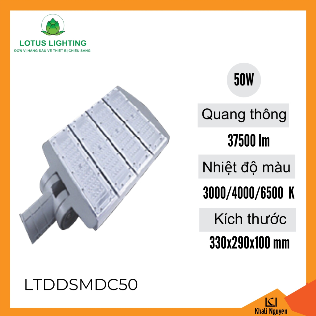 Đèn đường C 50W Lotus Lighting LTDDSMDB250