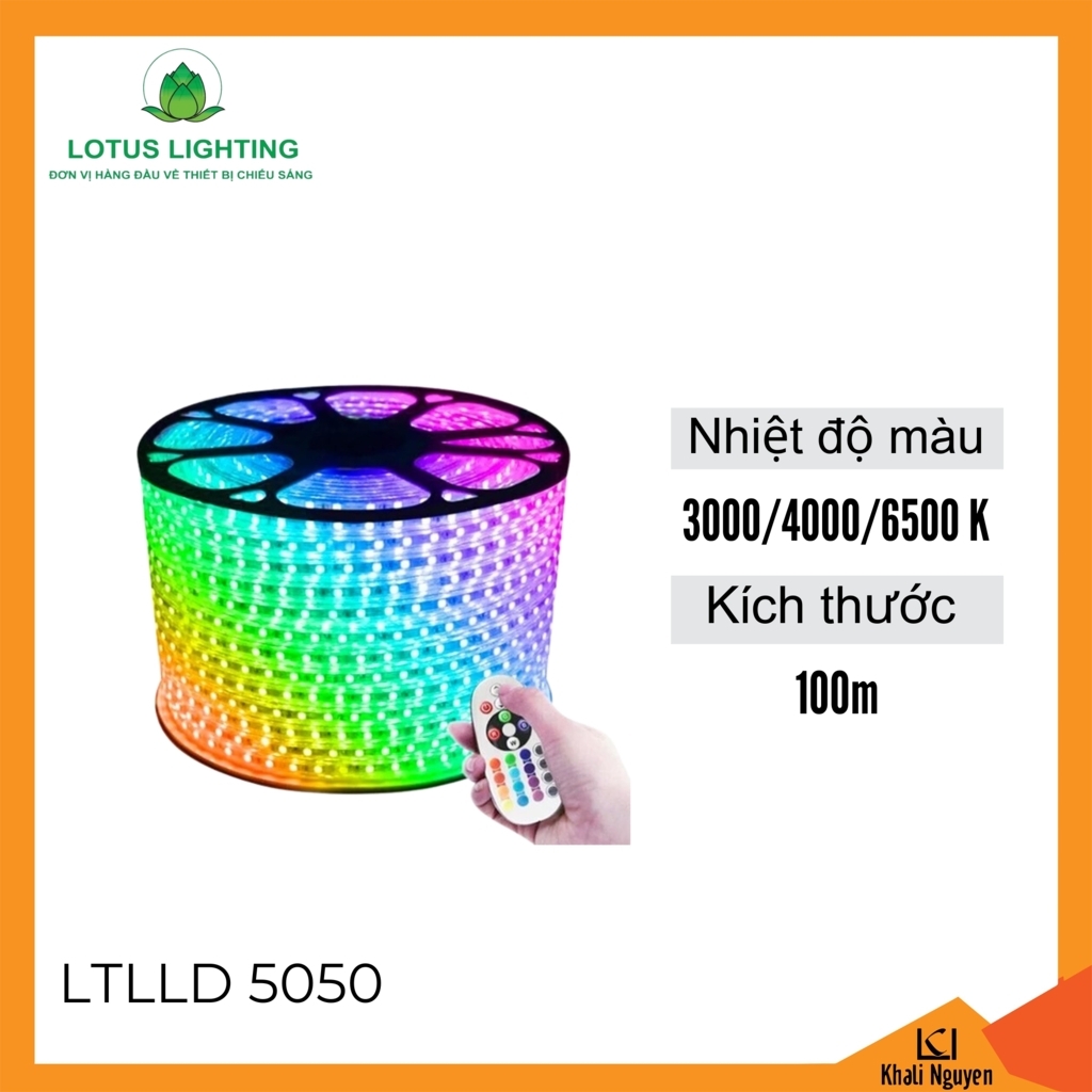 Đèn led dây 100m Lotus Lighting LTLLD 5050