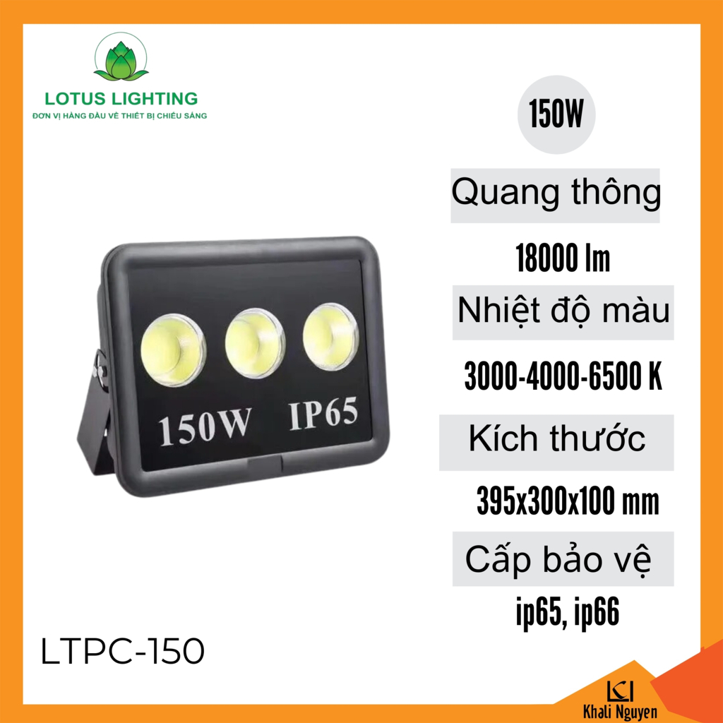 Đèn pha cốc 150W Lotus Lighting LTPC-150