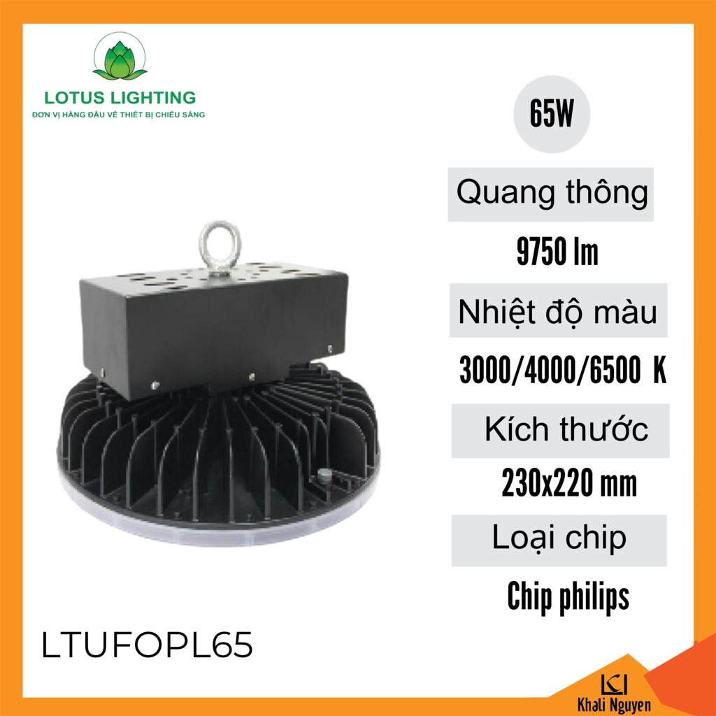 Đèn xưởng UFO cao cấp Philips Lotus Lighting LTUFOPL65