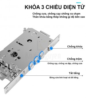 Khóa 3 chiều điện tử trên Bosch ID60