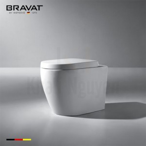 Bồn Cầu Treo Tường Bravat C01011W-ENG Két Nước Âm Tường