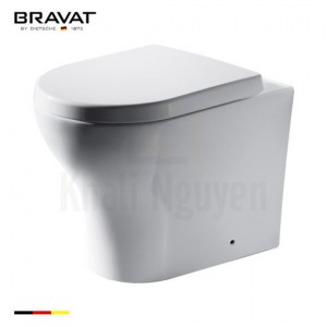 Bồn Cầu Treo Tường Bravat C01018W-A-ENG Két Nước Âm Tường