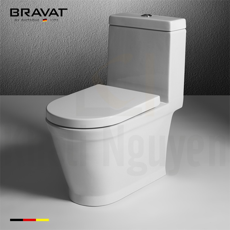 Bồn Cầu 1 Khối Bravat C21131XUW-PB-ENG