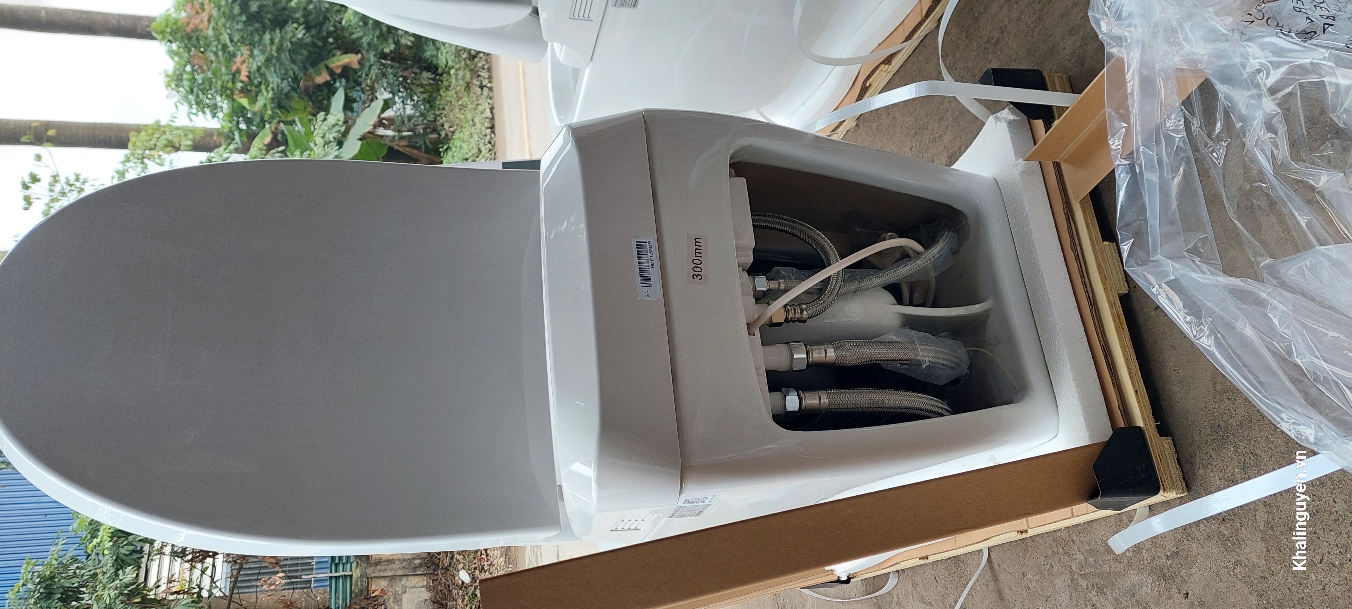 Hình ảnh thực tế bồn cầu Bravat C21182W-3A-VP - hình 1