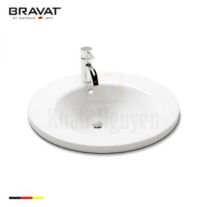 Chậu Rửa Lavabo Bravat C2206W-1-ENG Âm Bàn